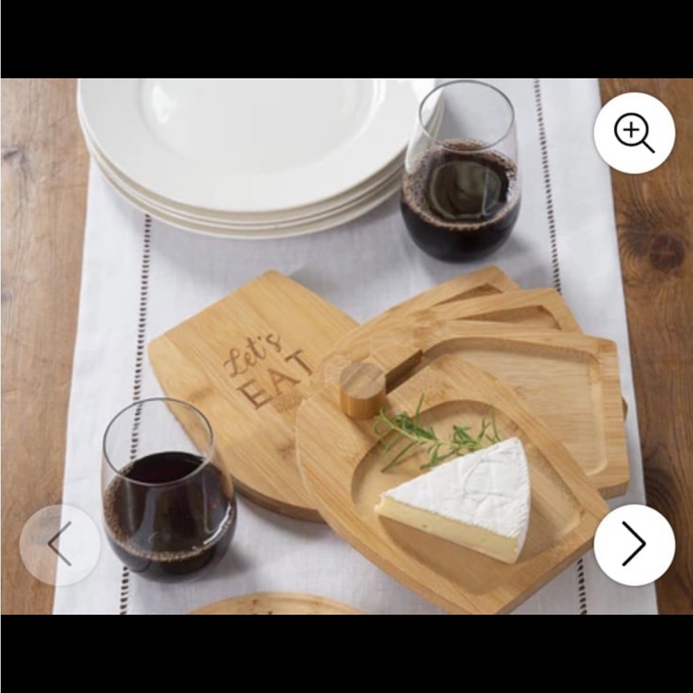 Ganz‎ bamboo mini charcuterie cheese trays
